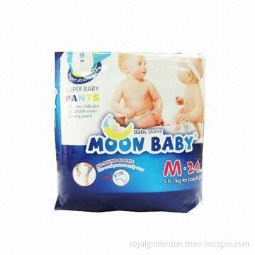 Baby diapers with soft non-woven surface